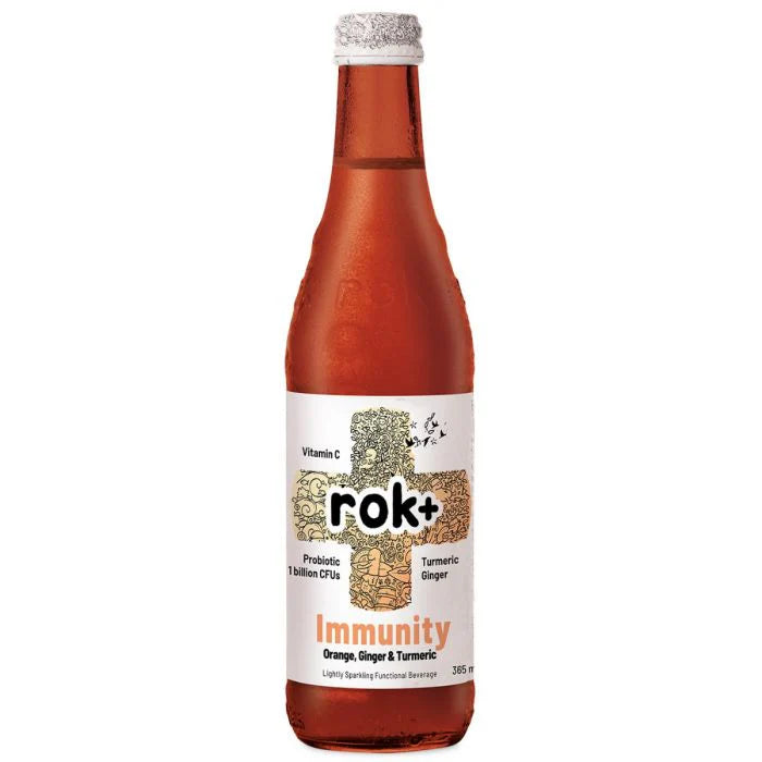 rok+ Immunity Orange, Ginger and Turmeric 330ml (8 Pack)