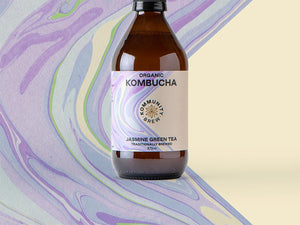 Organic Jasmine Green Tea Kombucha - 375ml (12 Pack)